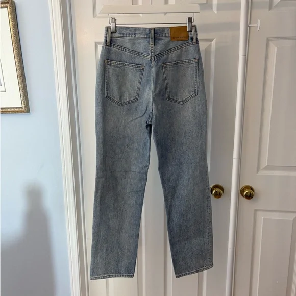 Denim Forum The Joni Highrise Loose Blue Jean Size 24 Organic Cotton Button Fly - Picture 6 of 17